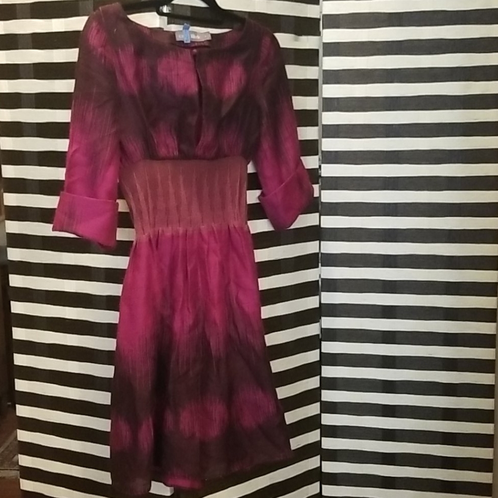Purple and fuschia Callula Lillibelle dress Sz 6